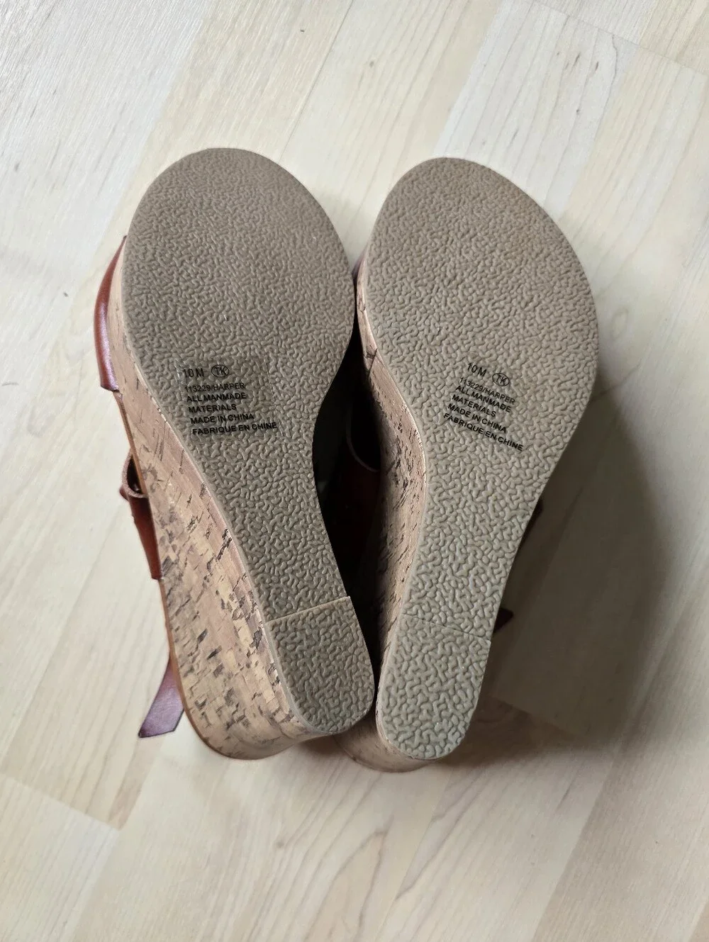 Maurices Brown Wedges Size 10 NWOT